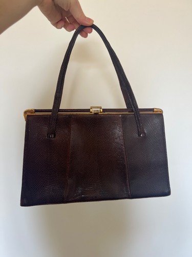 Vintage 1950s real - vintage, crocodile