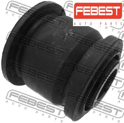 Behind the wishbone bushing - behind,