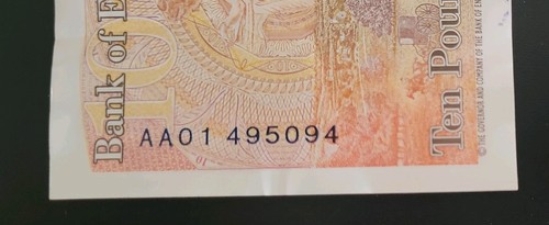 Aa01 first run 10 - c, £10