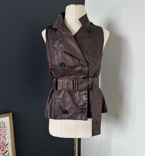 Sarah pacini vest size brown - sarah,