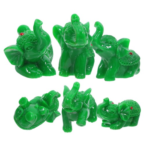 Pcs elephant figurines - 6,