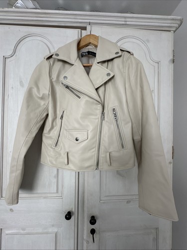Zara faux leather cream - zara,