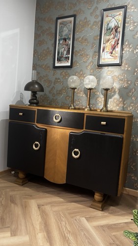 Vintage art deco sideboard - art,