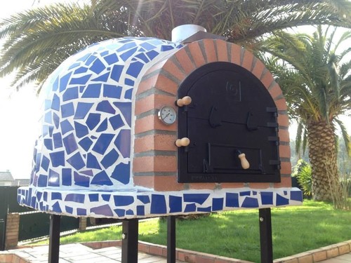 Outdoor wood fired pizza - wood, oven