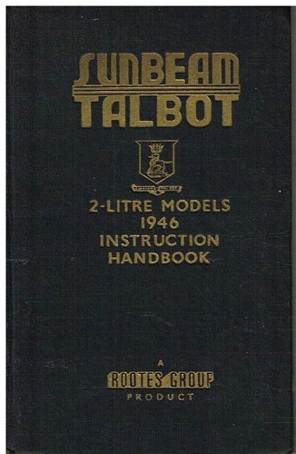 Sunbeam talbot litre saloon - sunbeam,