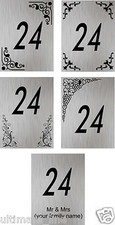 Aluminium Door Sign Door Plaque Door Number Self Adhesive Rust FREE