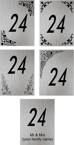 Aluminium door sign - sign,