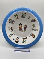 Martin Gulliver Bowl Pirates & Treasure Discontinued White Children's Melamine