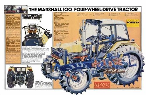 Marshall leyland 100 tractor - marshall,