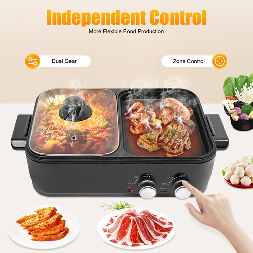 Electric grill hot - 2-in-1,