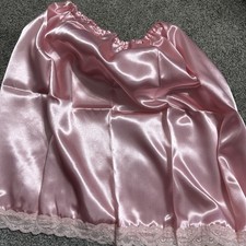 Ladies rose Pink Satin Look