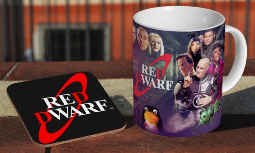 Red dwarf collage ceramic - -,