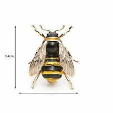 Very Realistic Bumble Bee Brooch Insect Black Gold Lapel Pin Brooch Hot
