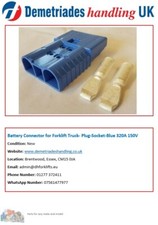 Battery Connector for Forklift Truck- Plug-Socket-Blue 320A 150V