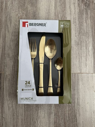 Bergner champagne matt cutlery - matt,