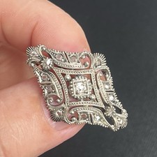 9ct Gold & Silver Diamond