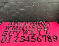 POSH GRAFFITI Decorative Black Wooden Letters and Number 12 cm Multi Listing