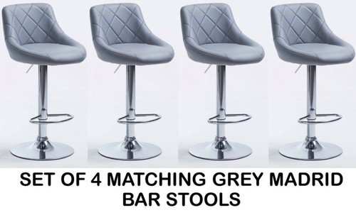 Grey faux leather madrid - grey,