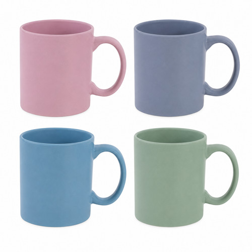 Set pastel mugs - set, 4