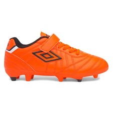 Umbro Boys Trainers Orange Kids Easy Fasten Girls Football Boots Speciali Liga