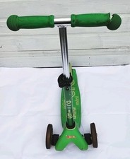 Mini Micro Deluxe Scooter - Green 2-5yrs - Adjustable Height