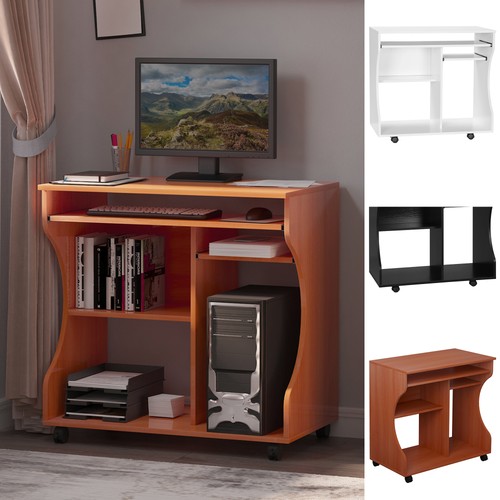 Computer desk with - desk, sliding