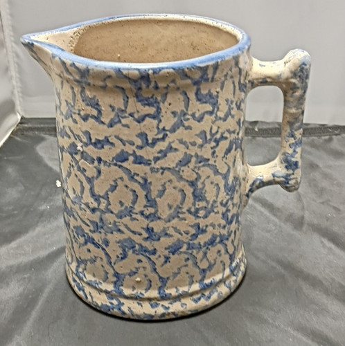 Antique spongeware blue and - antique,