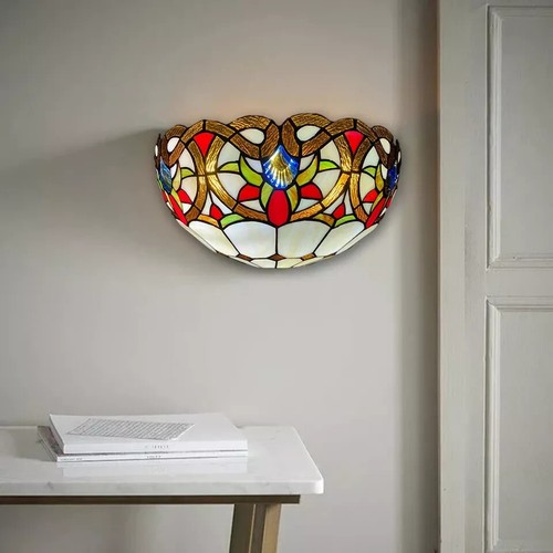 Tiffany style wall - wall, sconce