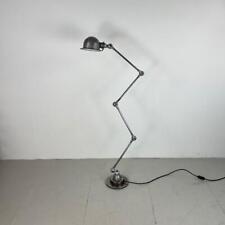 VINTAGE INDUSTRIAL STRIPPED AND POLISHED 4 ARM JIELDE FLOOR STANDARD LAMP #4137