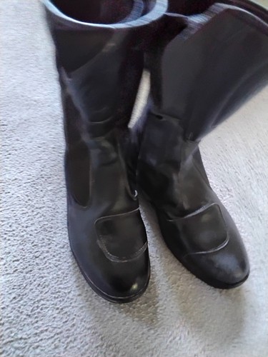 Sidi black leather motorcycle - sidi,