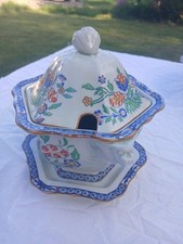 Collection Of Four Antique Masons Ironstone China Rare Pattern, Tureens (4)