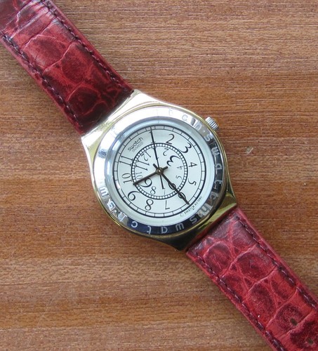 Vintage swatch big - swatch, renverse