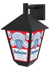 Pub lantern light beer man