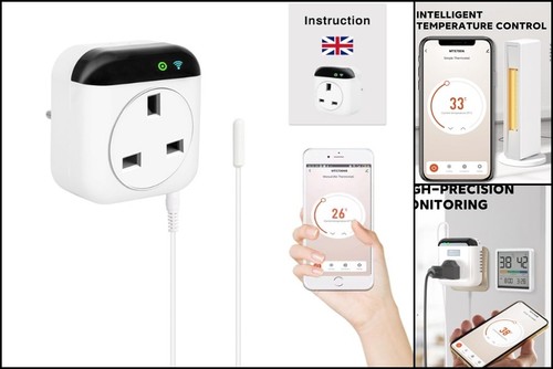 Wifi thermostat plug socket - plug, uk