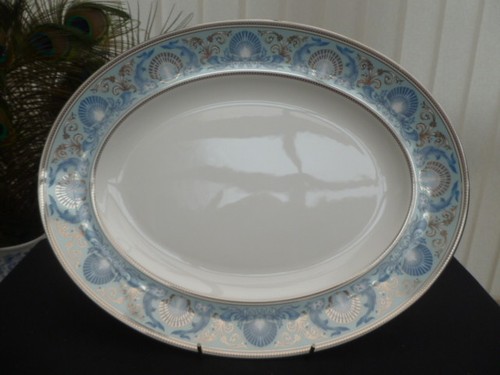 Wedgwood dolphins blue oval - wedgwood,