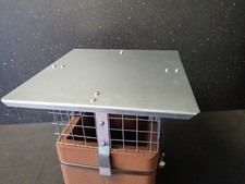 Square Galvanised Steel Chimney Cowl/ Bird Guard   *FREE POSTAGE*
