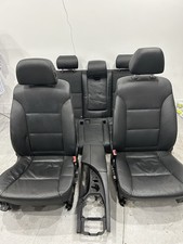 BMW E60 5 Series BLACK LEATHER INTERIOR SEATS WITH CENTRAL CONSOL 2003-2007 5DR