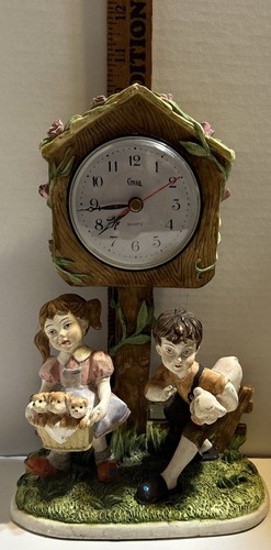 Rare crosa mantle desk clock - mantle,
