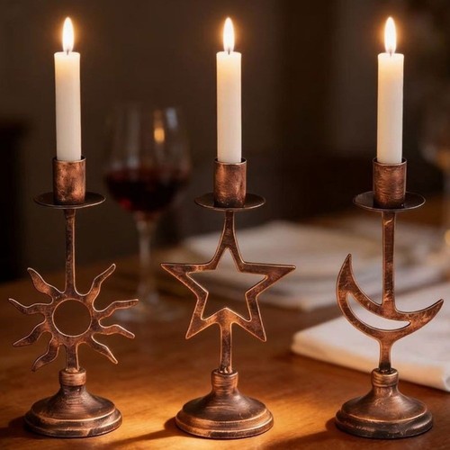 Stars moon candlestick vintage - stars,