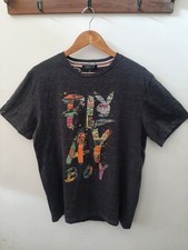 Playboy Mens T Shirt Bnwt Grey