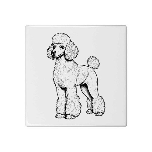Standard poodle 108mm square - 'standard,