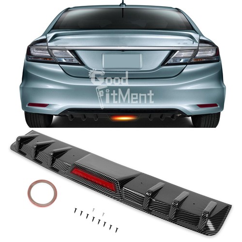 Carbon fiber black rear - carbon,