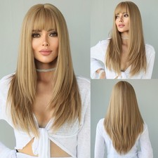 Ash blonde Long Straight