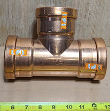 Viega 20693 3" x 3" x 3" ProPress XL-C Copper Tee, Press Connection