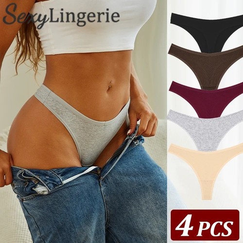 Ladies string thongs pack - g-string, 4