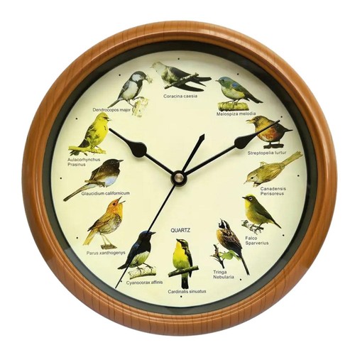 Singing bird wall clock - singing,
