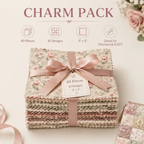 Charm pack pre cut - pack,,