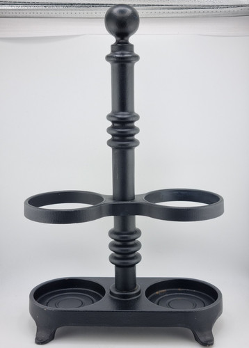 Vintage cast iron - bottle, stand