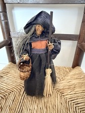 Vintage paper mache witch - paper, with