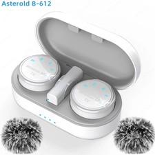 Magnetic Wireless Lavalier Microphone Noise Canceling Audio Video Recording Mic